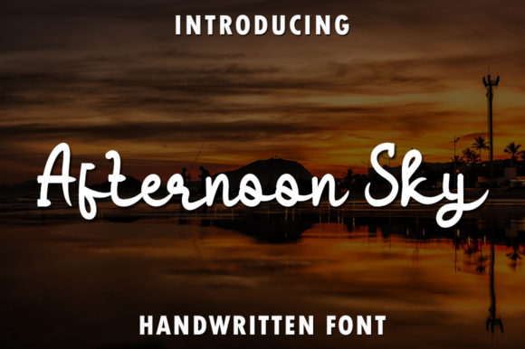 Afternoon Sky: A Handwritten Typeface for Warm Digital Branding