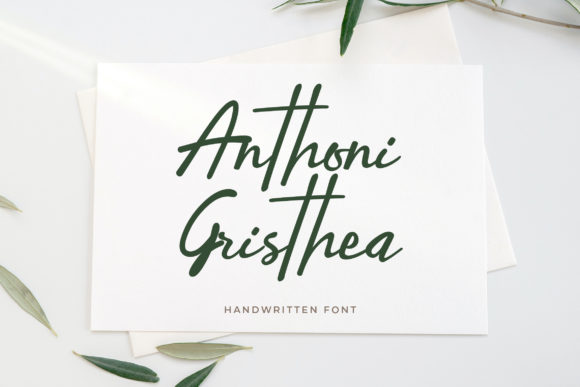 Anthoni Gristhea: A Cursive Typeface for Digital Branding
