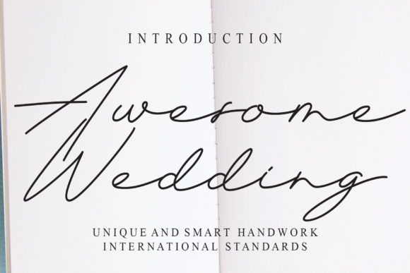 Awesome Wedding: A Delicate Script Font for Editorial Design