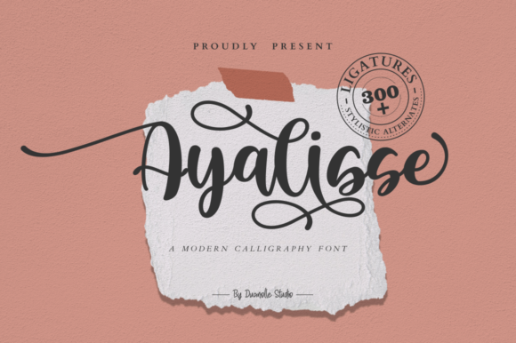 Ayalisse Font: A Modern Script for Romantic Branding