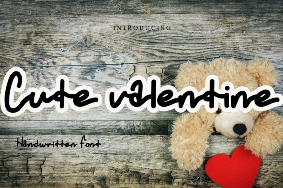 Cute Valentine: The Handwritten Typeface for Charming Product Design