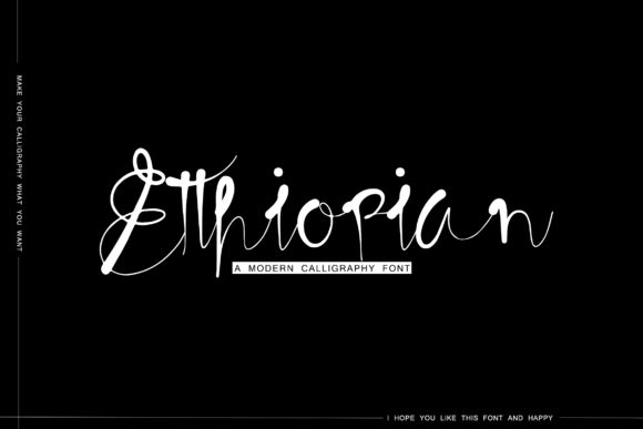 Etthiopian: A Modern Script Font for Elegant Editorial Design