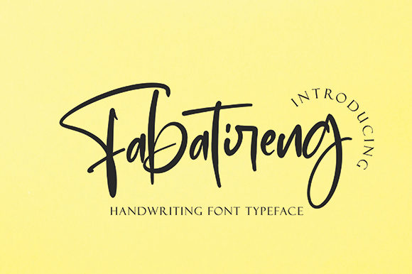 Fabatireng: A Modern Handwritten Typeface for Clean Brand Identities