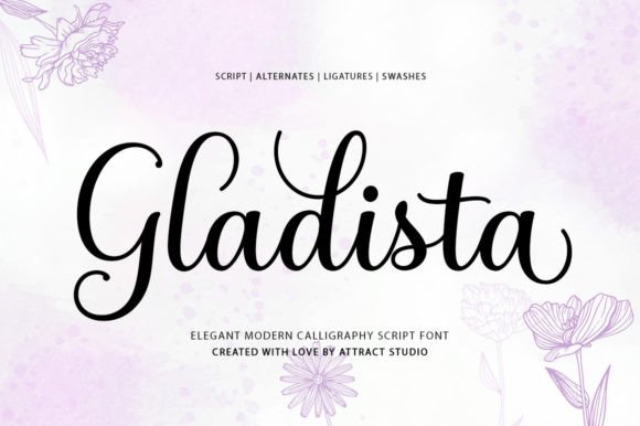 Gladista: A Handwritten Typeface for Elegant Editorial Design