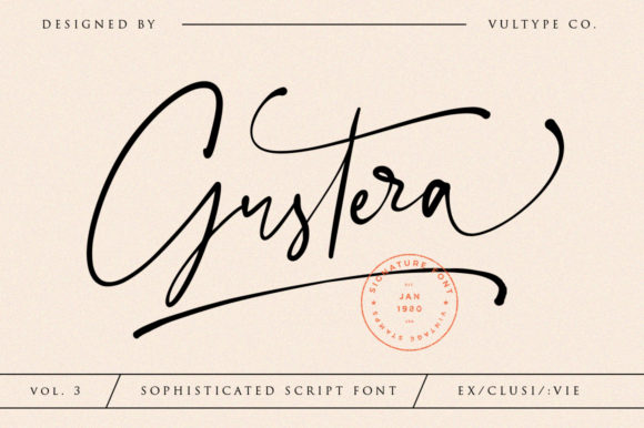 Gustera: A Beautiful Font for Business Branding