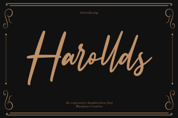 Harollds: The Elegant Script Font for Handmade Branding