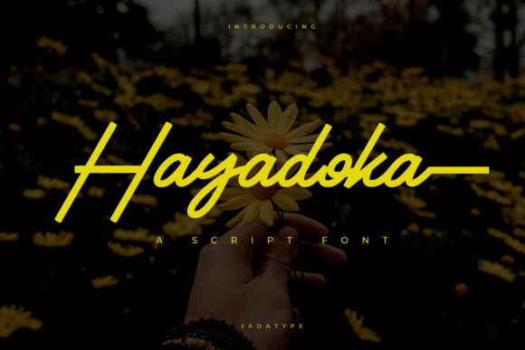 Hayadoka: A Script Font with Heart and Craft