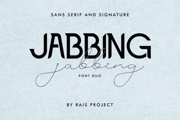 Jabbing: A Refined Script Typeface for Editorial Design