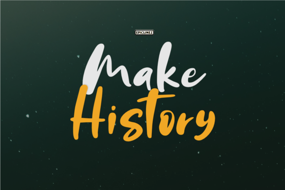 Make History Font: A Handwritten Typeface for Editorial Design