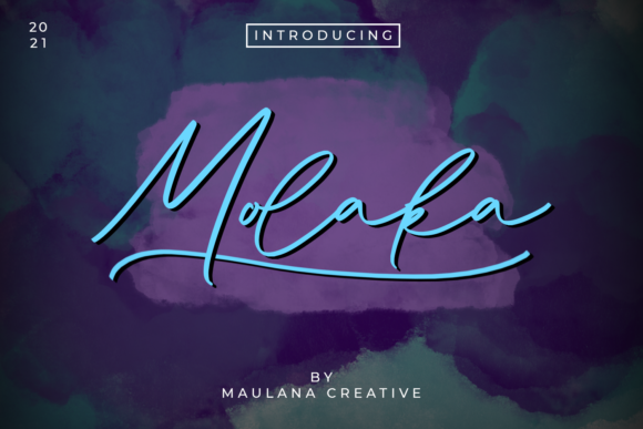 Molaka: A Graceful Script Font for Editorial Design