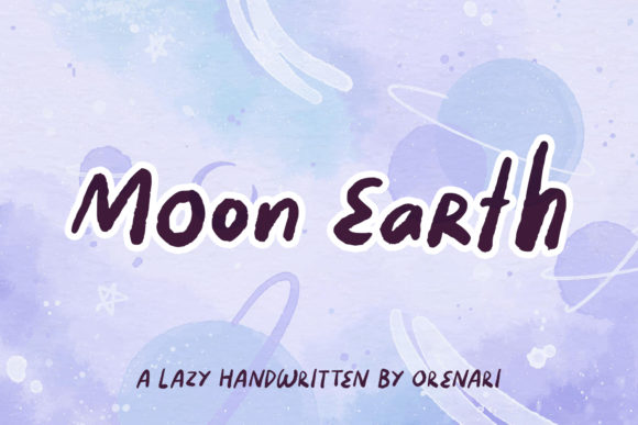 Moon Earth: A Brushed Handwritten Typeface for Modern Web Design