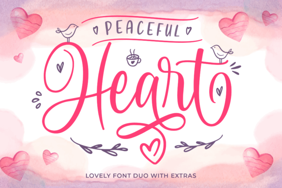 Peaceful Heart Typeface Review: A Soft Script for Editorial Design
