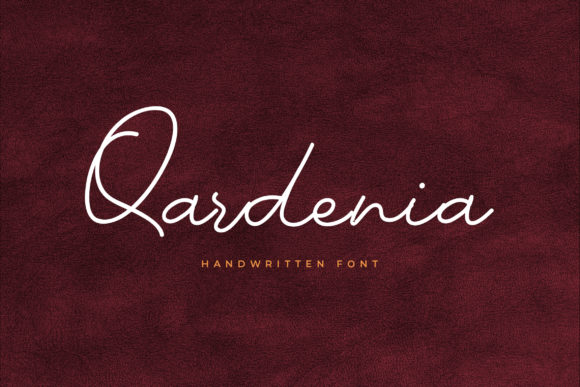 Qardenia Font: A Polished Script for Small Business Branding