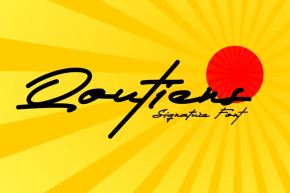 Qoutiens Font: A Modern Handwritten Typeface for Editorial Design