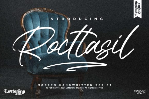 Rocttasil: A Relaxed Script Typeface for Modern Editorial Design