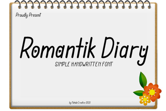 Romantic Diary Font: A Handwritten Typeface for Editorial Elegance