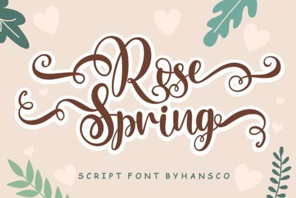 Rose Spring Typeface: Elevating Brand Identity with Elegant Script Design