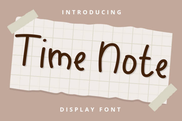 Time Note Font: A Handwritten Touch for Your Brand